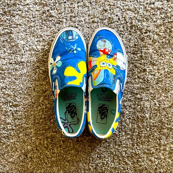 VANS limited Edition Sponge Bob slip on sneakers - Picture 2 of 7